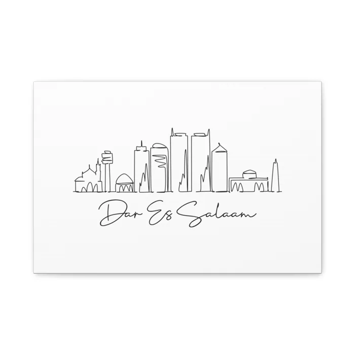 Dar es Salaam Skyline Canvas Print
