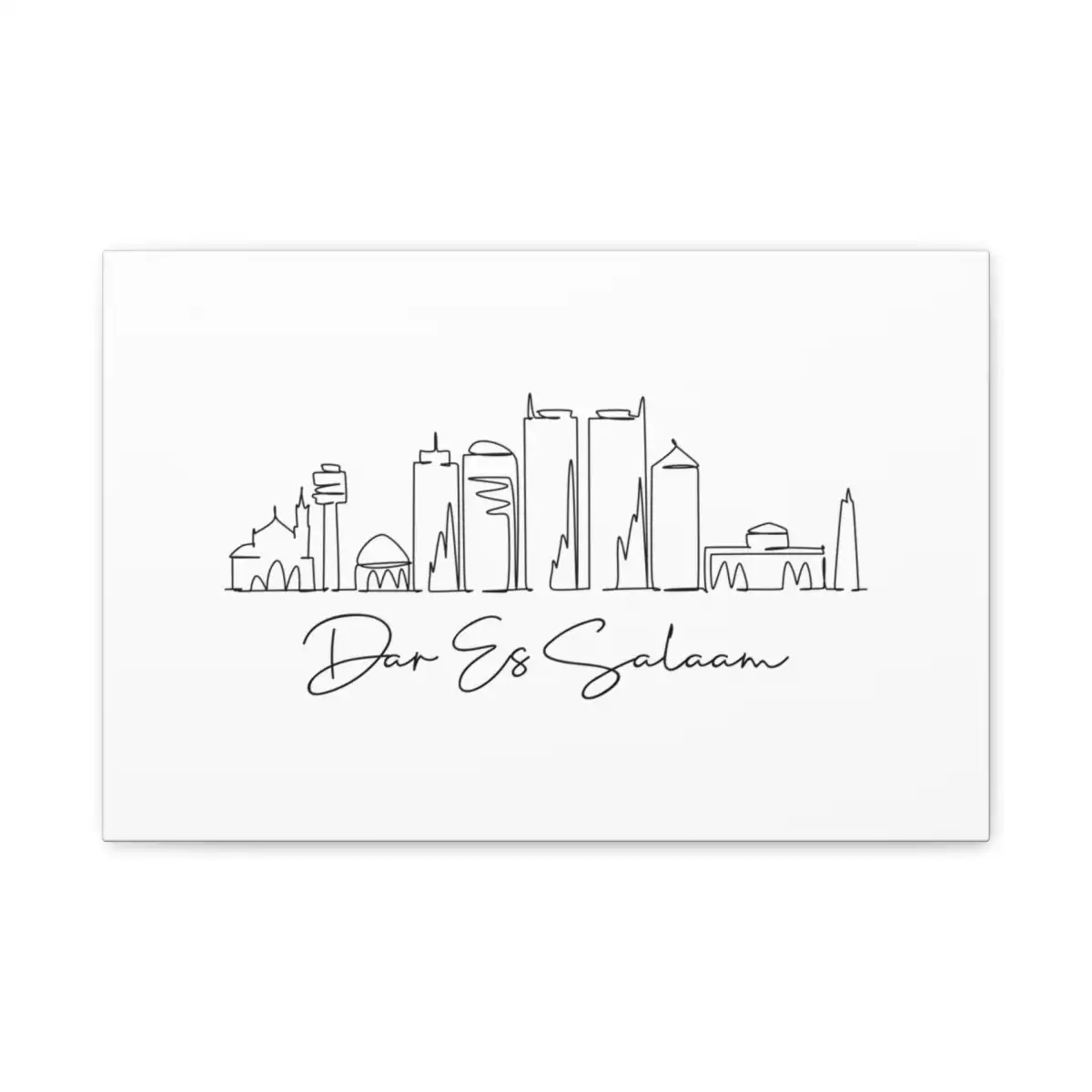 Dar es Salaam Skyline Canvas Print