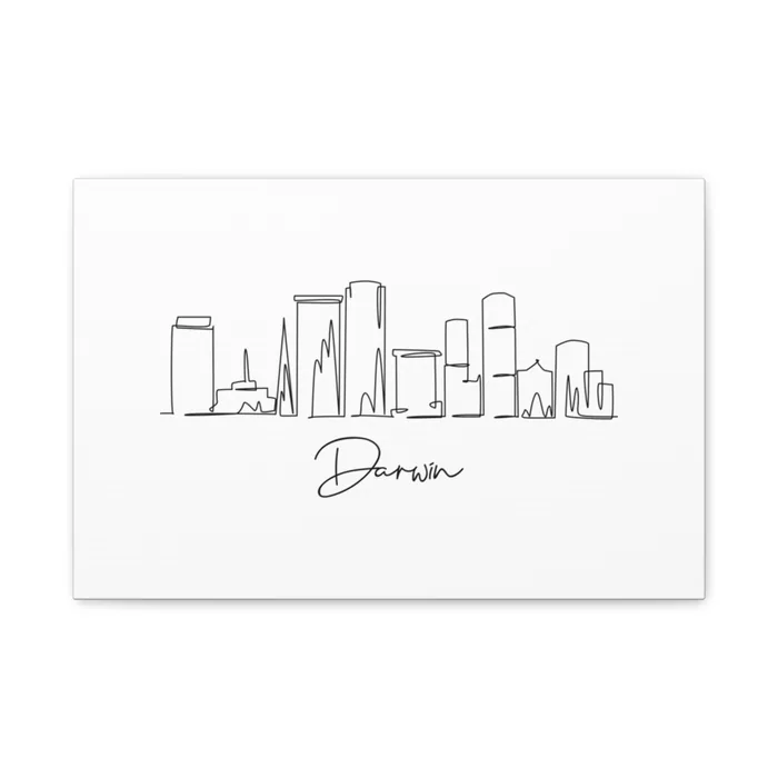 Darwin Skyline Canvas Print