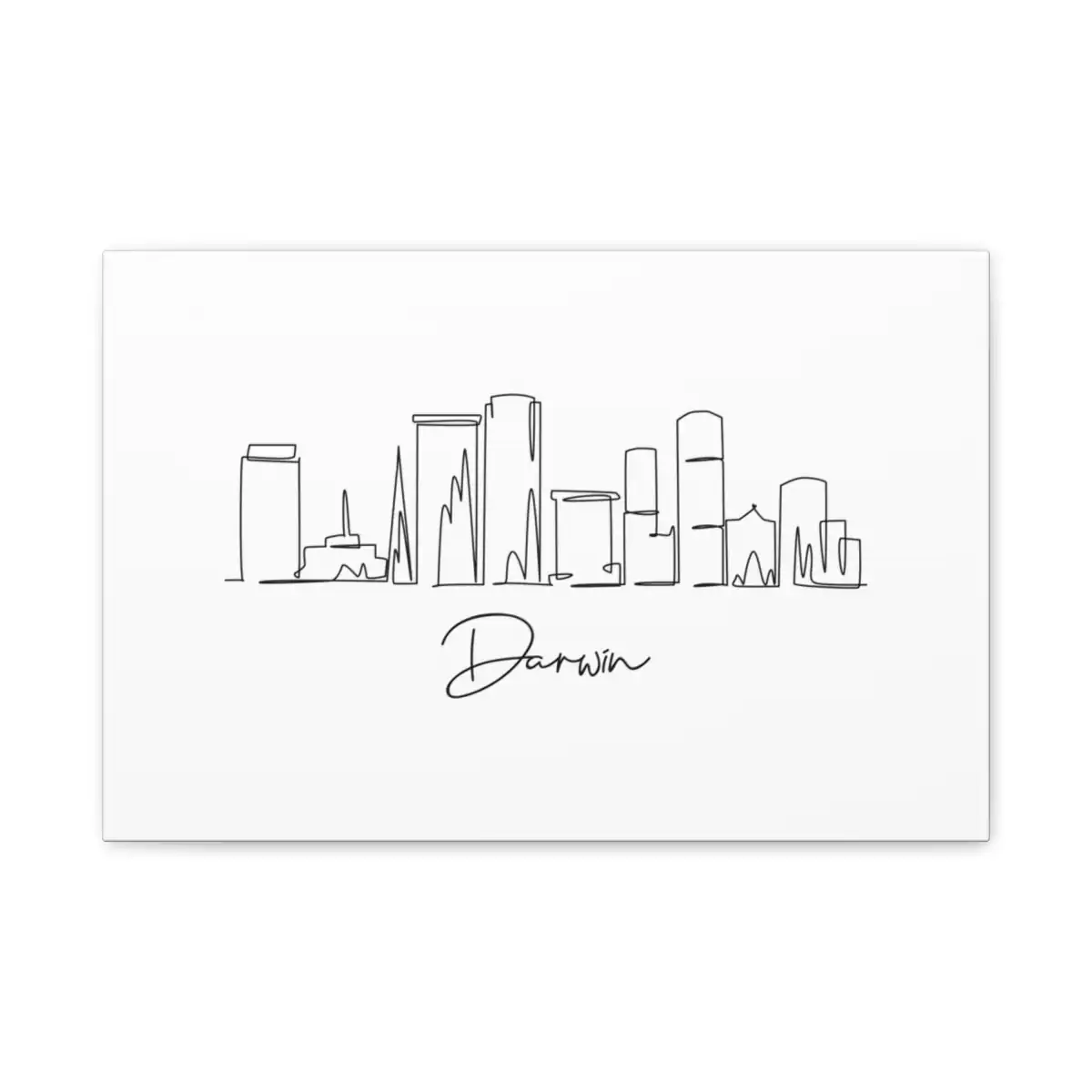 Darwin Skyline Canvas Print