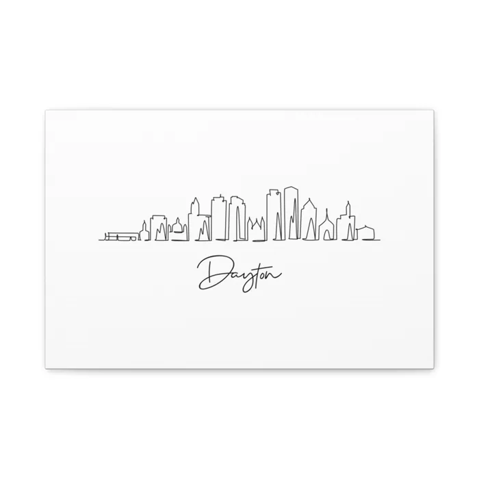Dayton Skyline Canvas Print