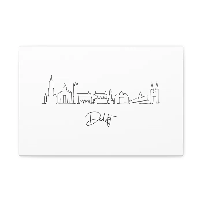 Delft Skyline Canvas Print