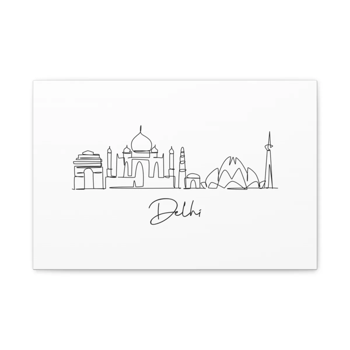 Delhi Skyline Canvas Print