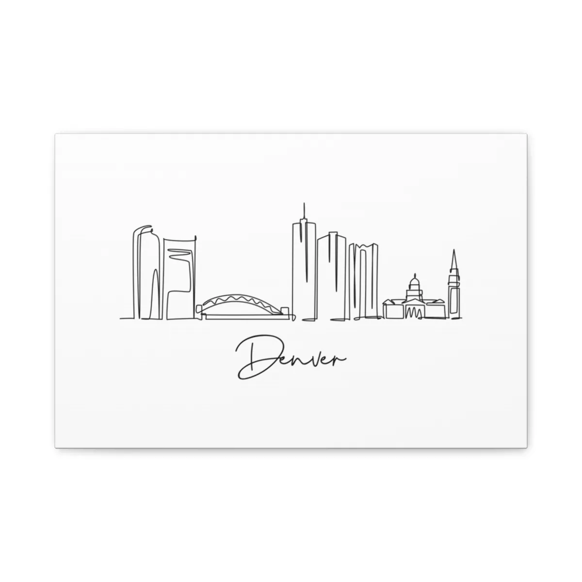 Denver Skyline Canvas Print
