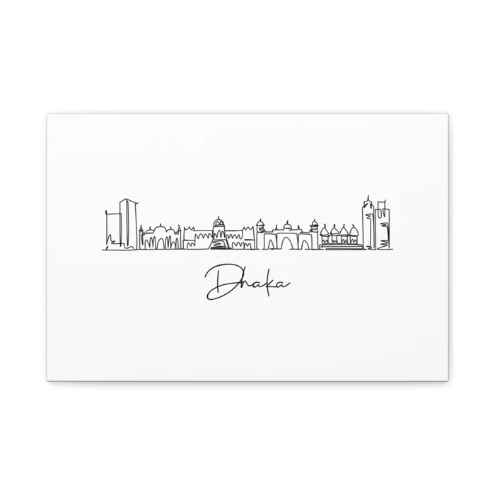 Dhaka Skyline Canvas Print