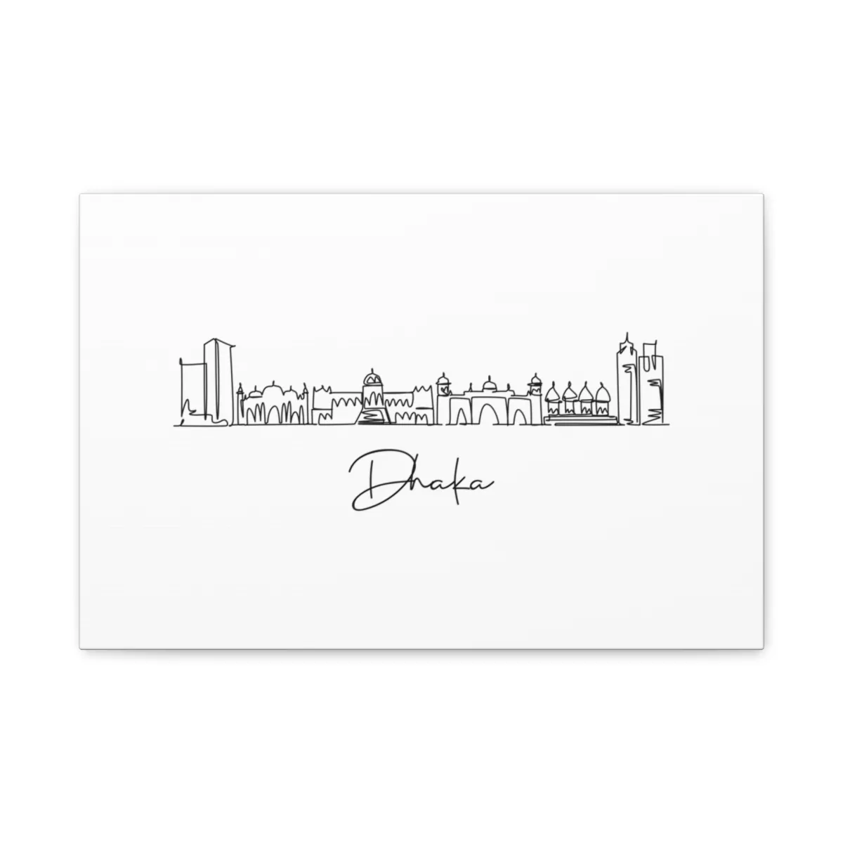 Dhaka Skyline Canvas Print