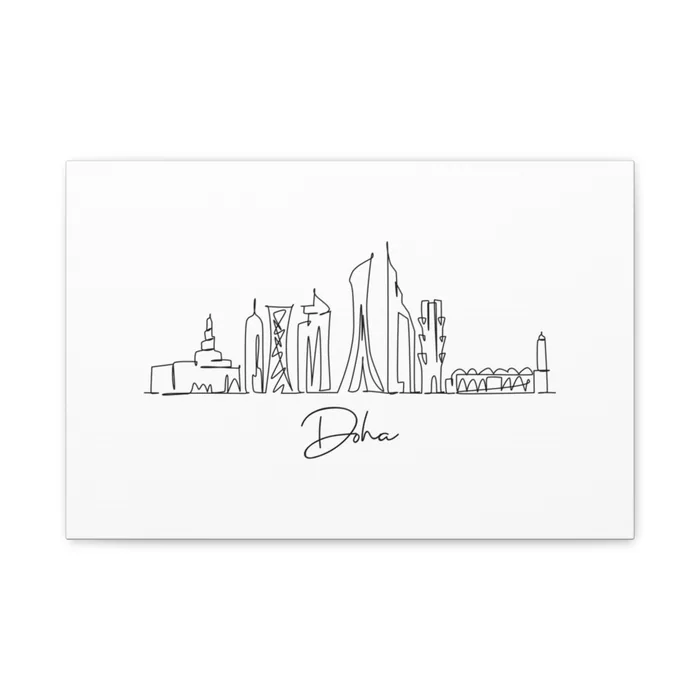 Doha Skyline Canvas Print