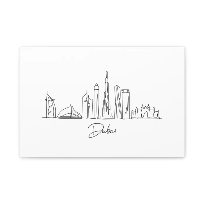Dubai Skyline Canvas Print
