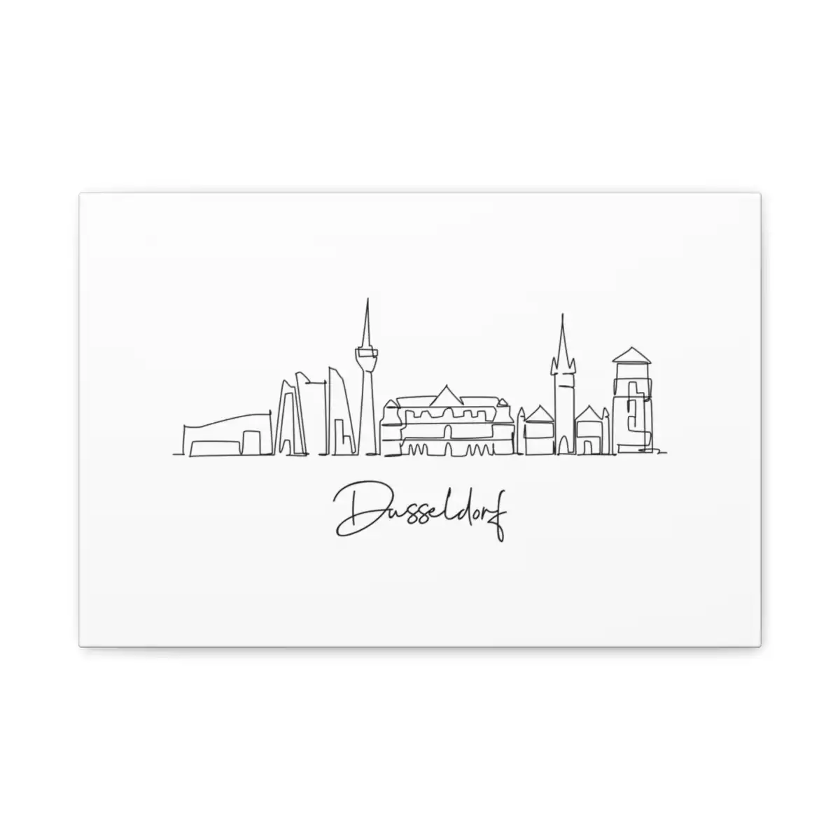 Dusseldorf Skyline Canvas Print