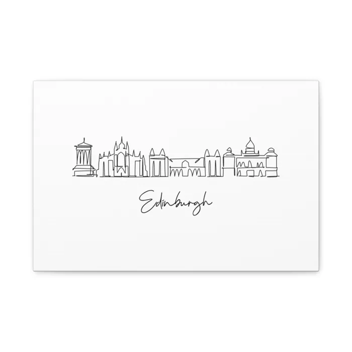 Edinburgh Skyline Canvas Print