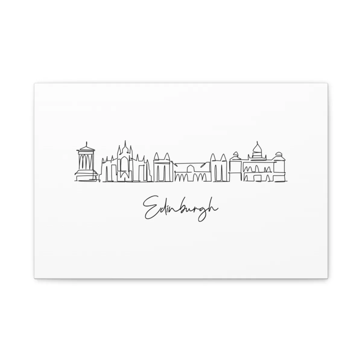 Edinburgh Skyline Canvas Print