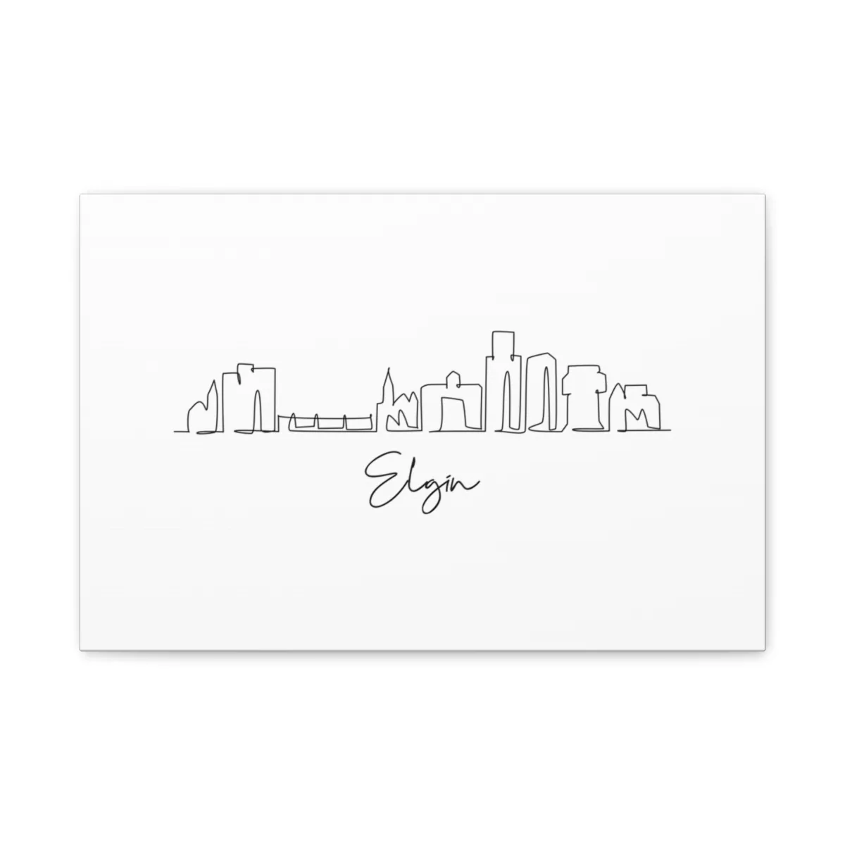Elgin Skyline Canvas Print