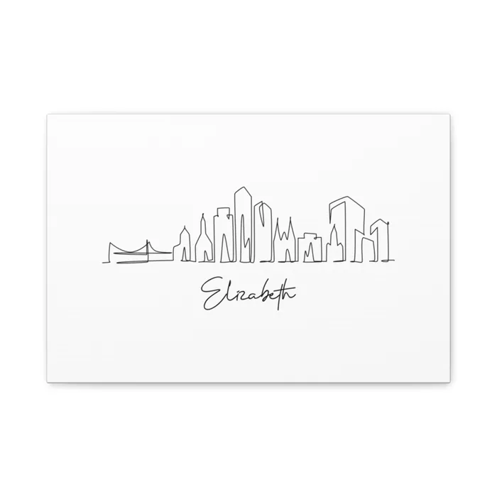 Elizabeth Skyline Canvas Print