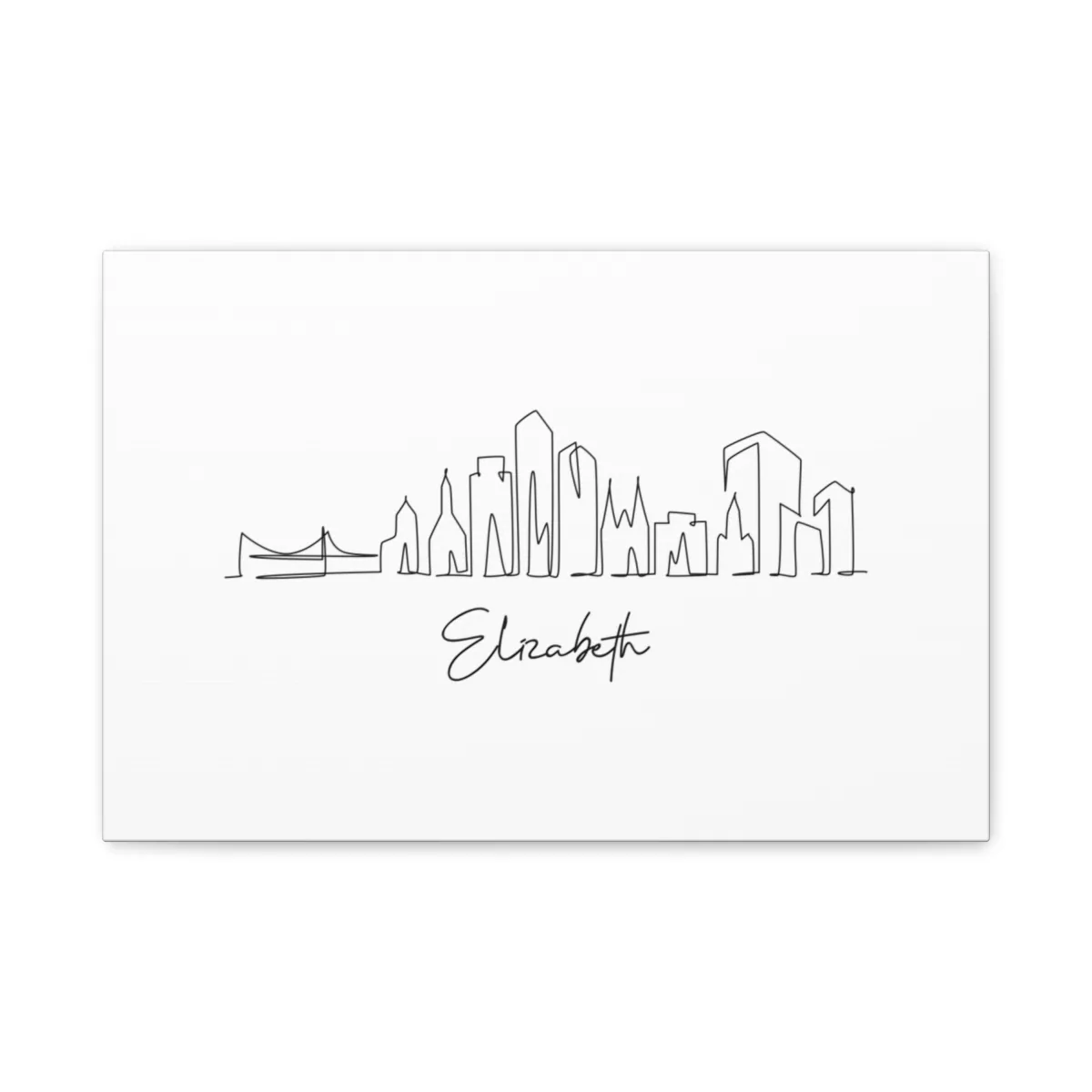 Elizabeth Skyline Canvas Print