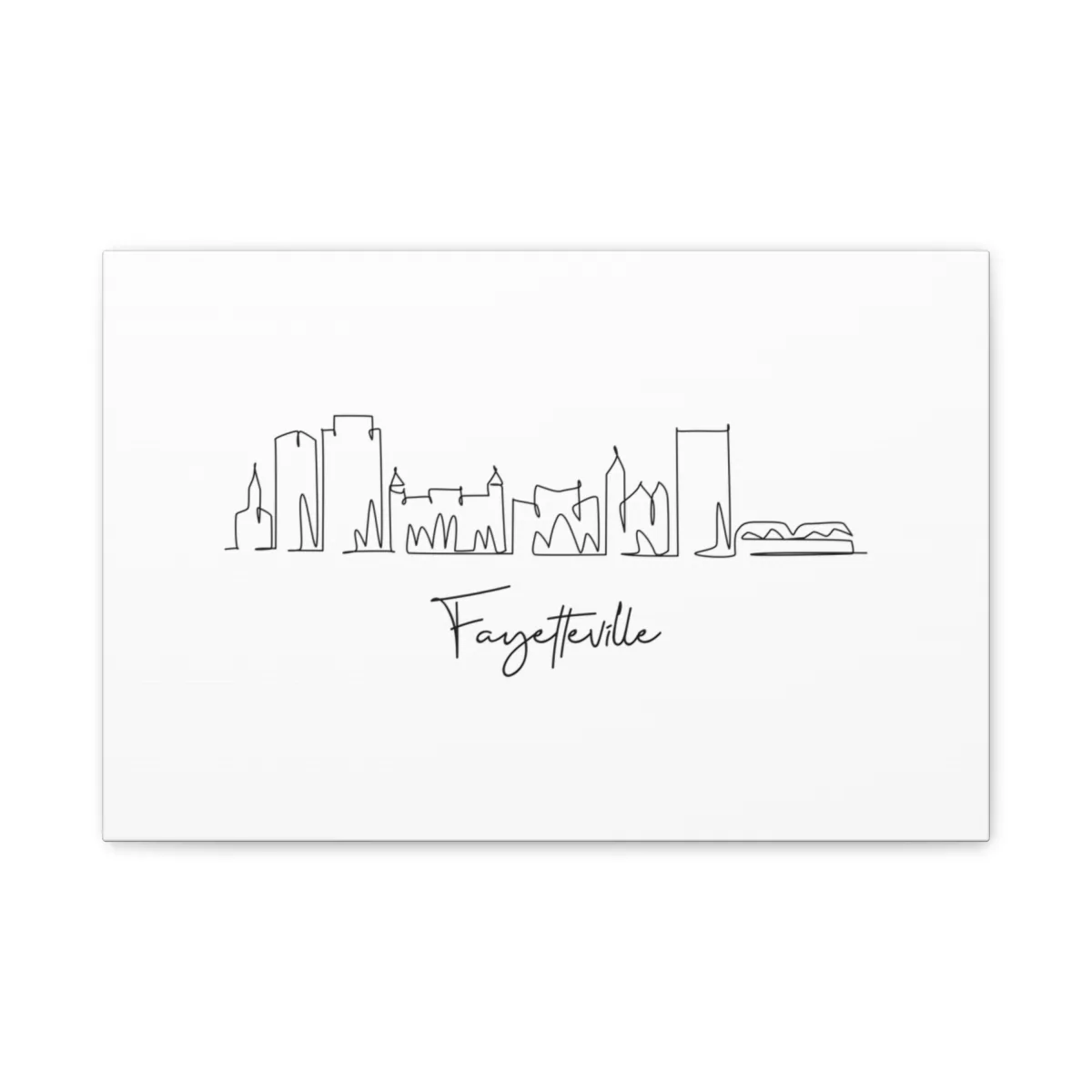 Fayetteville Skyline Canvas Print