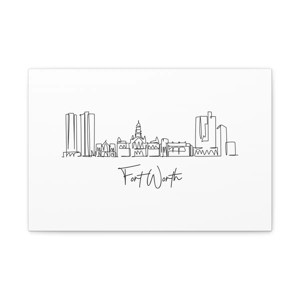 Fort Worth Skyline Canvas Print