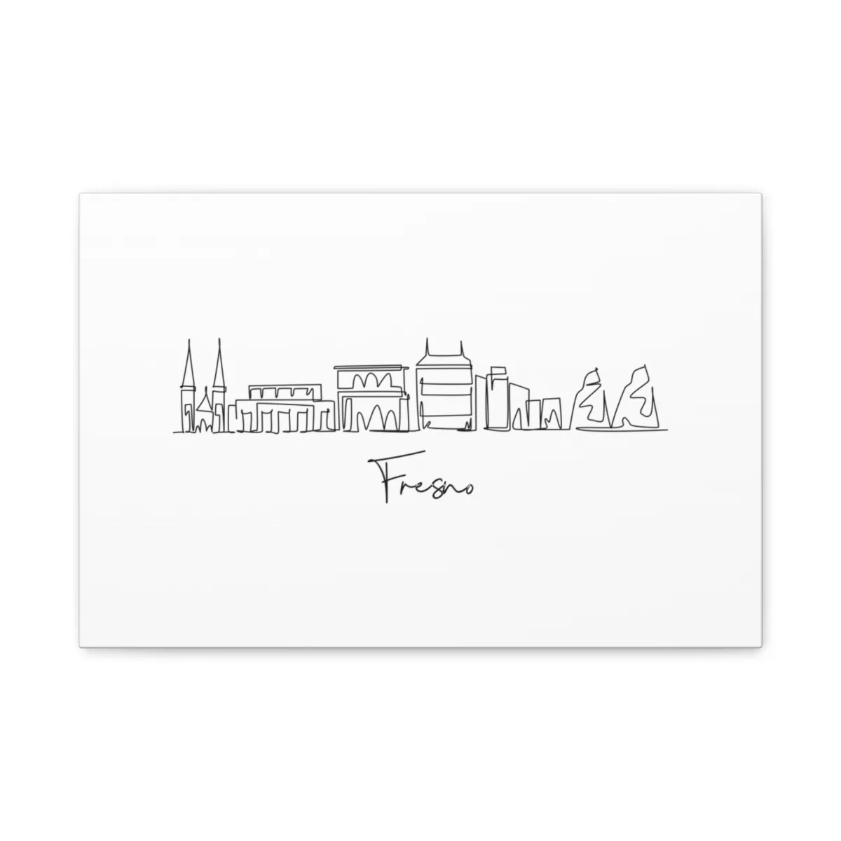 Fresno Skyline Canvas Print