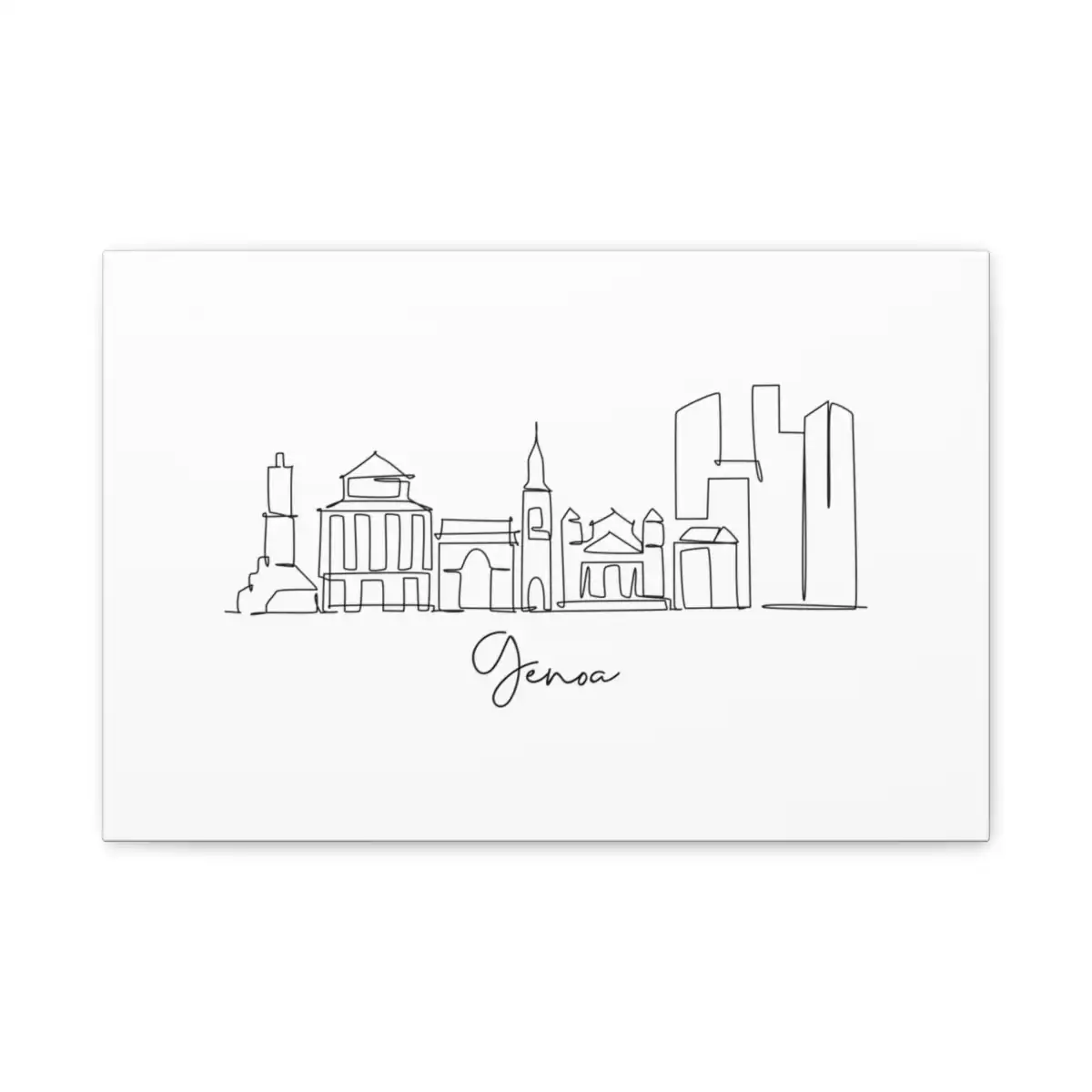 Genoa Skyline Canvas Print