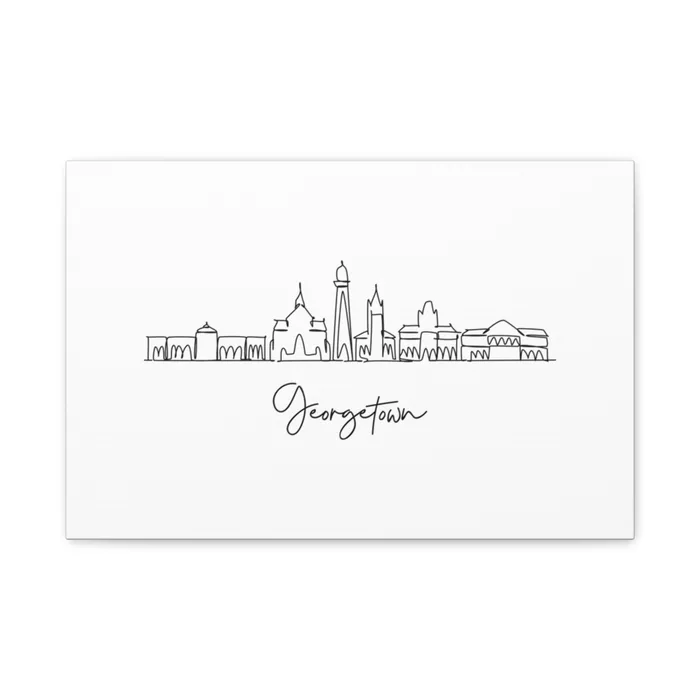 Georgetown Skyline Canvas Print