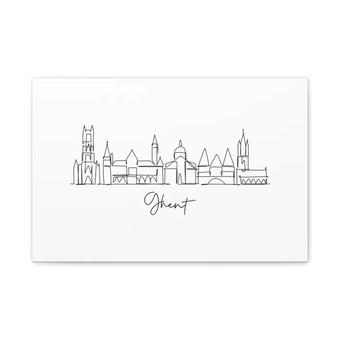 Ghent Skyline Canvas Print