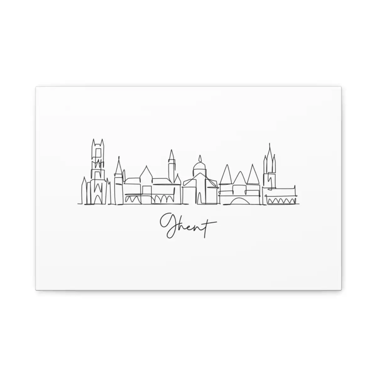 Ghent Skyline Canvas Print