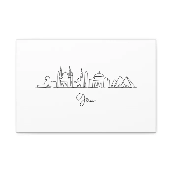 Giza Skyline Canvas Print