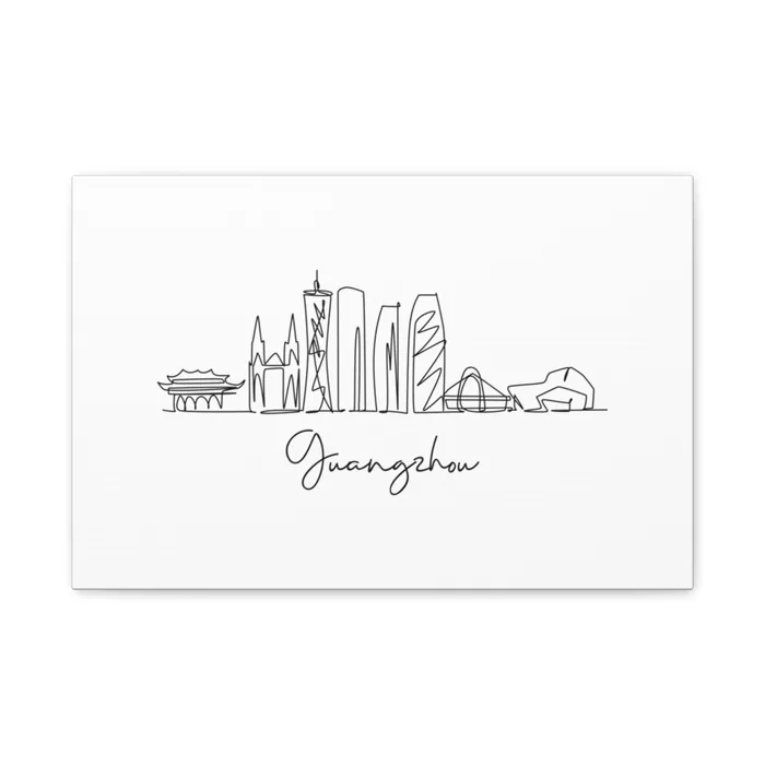 Guangzhou Skyline Canvas Print