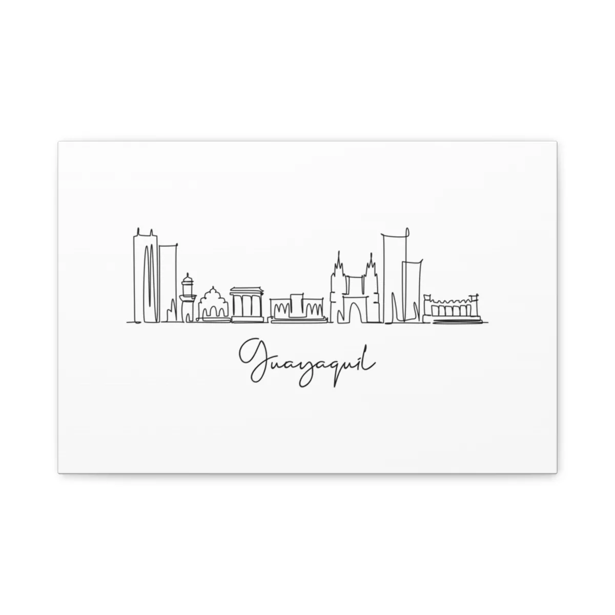 Guayaquil Skyline Canvas Print