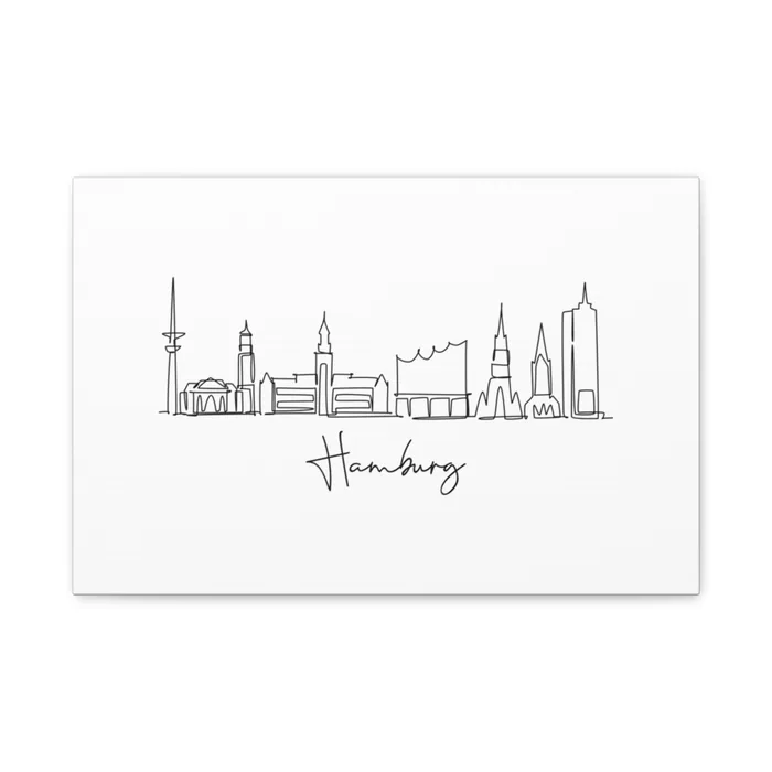 Hamburg Skyline Canvas Print