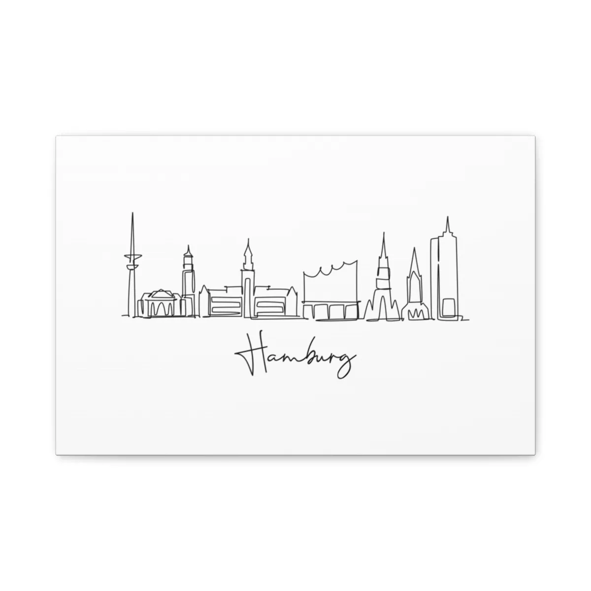 Hamburg Skyline Canvas Print