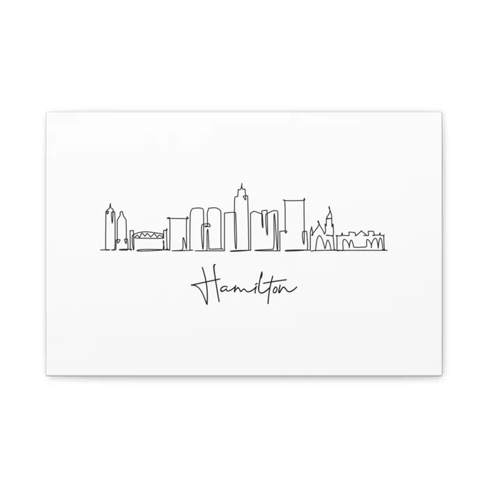 Hamilton Skyline Canvas Print