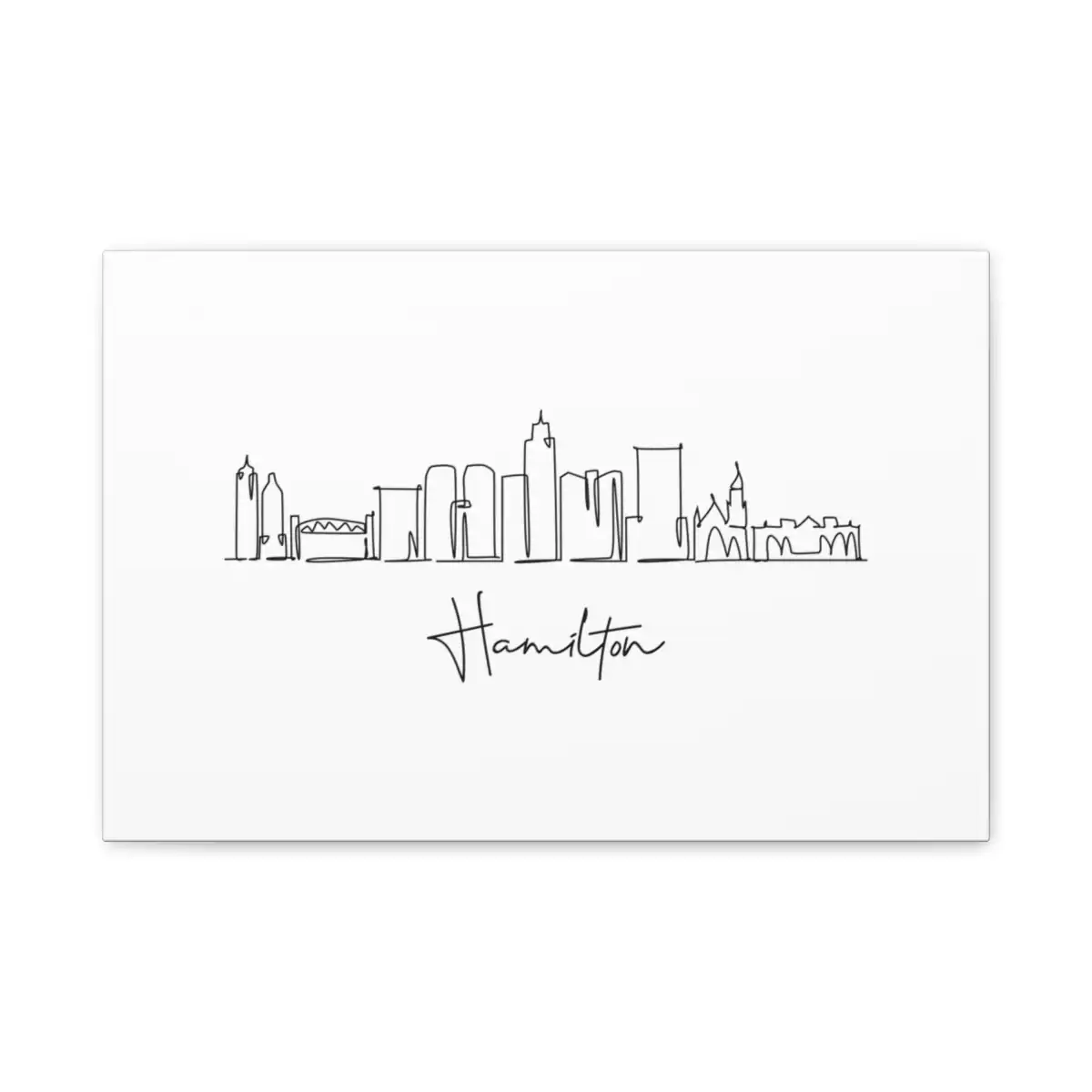 Hamilton Skyline Canvas Print