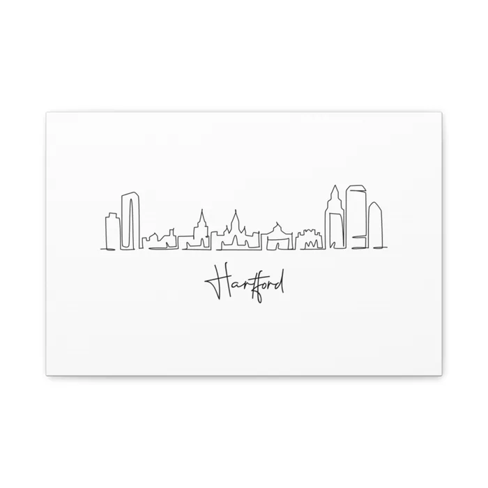 Hartford Skyline Canvas Print