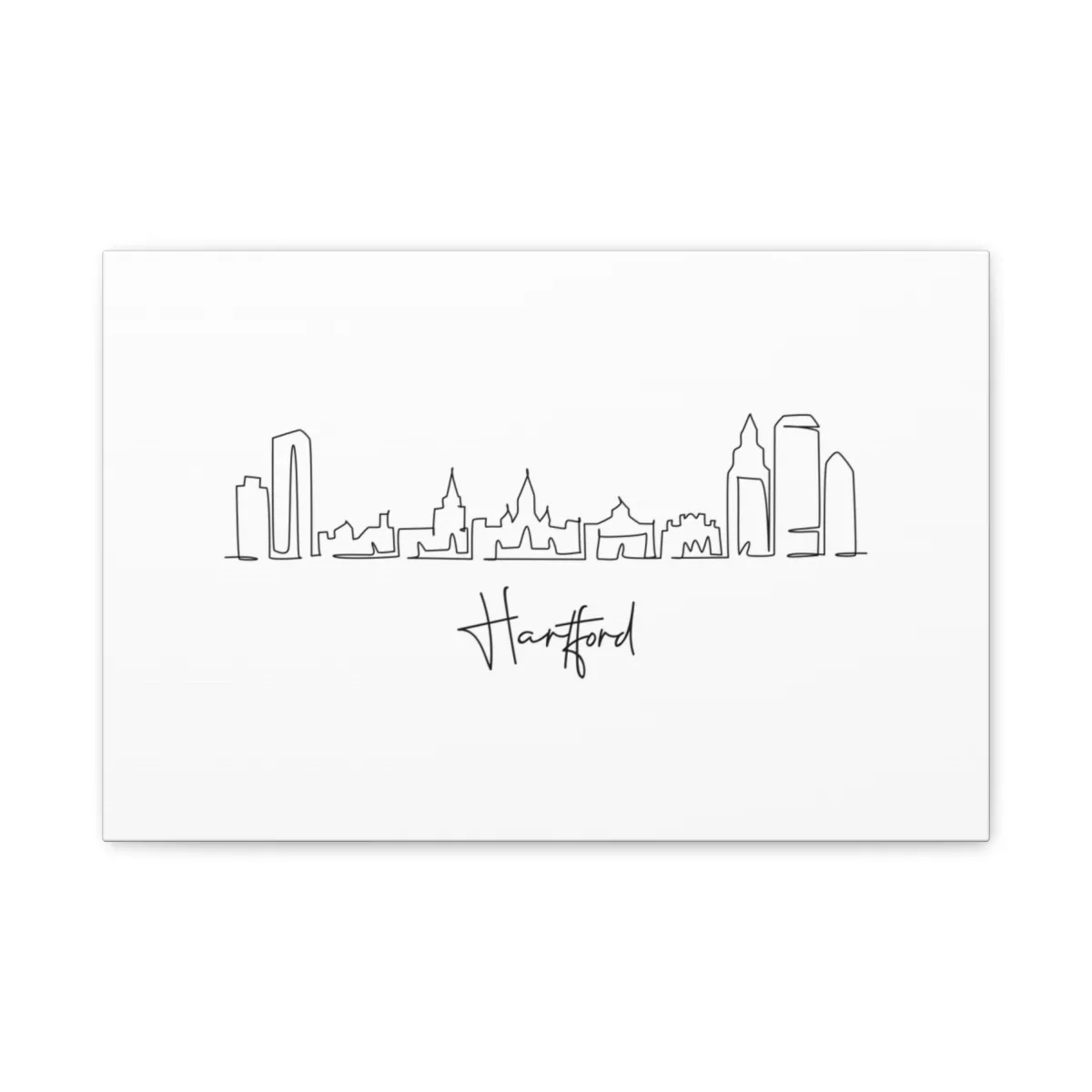 Hartford Skyline Canvas Print