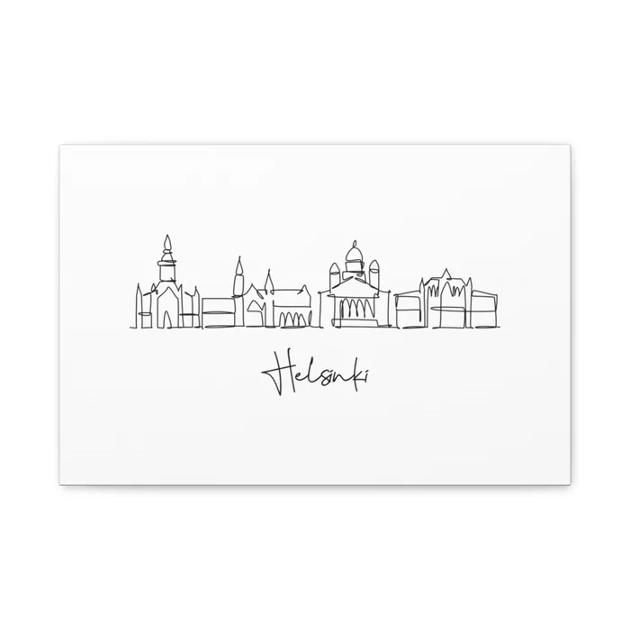 Helsinki Skyline Canvas Print