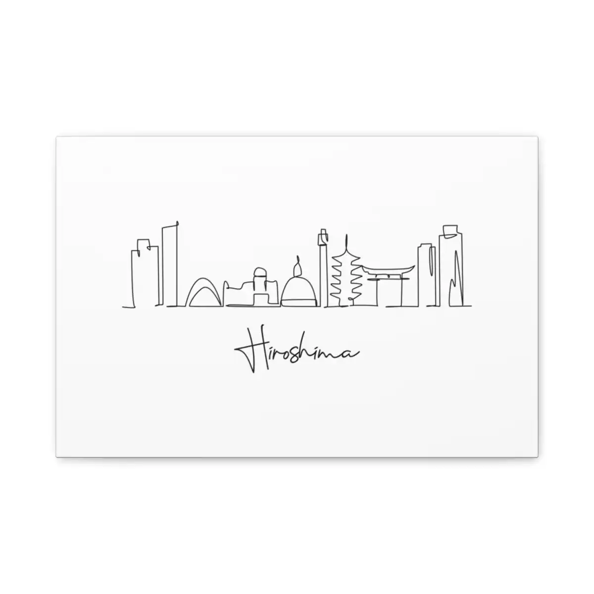 Hiroshima Skyline Canvas Print