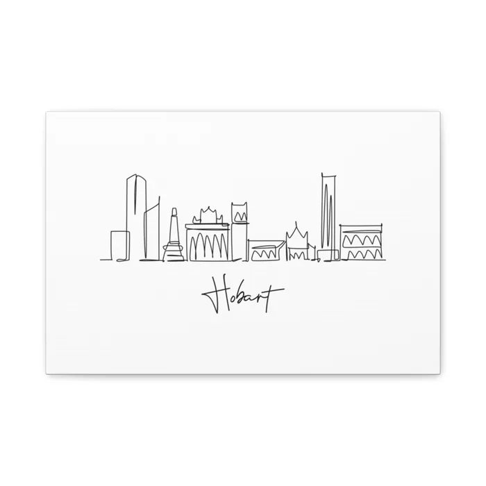 Hobart Skyline Canvas Print