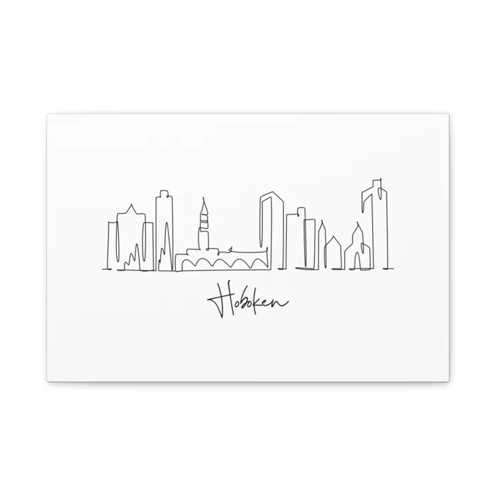 Hoboken Skyline Canvas Print