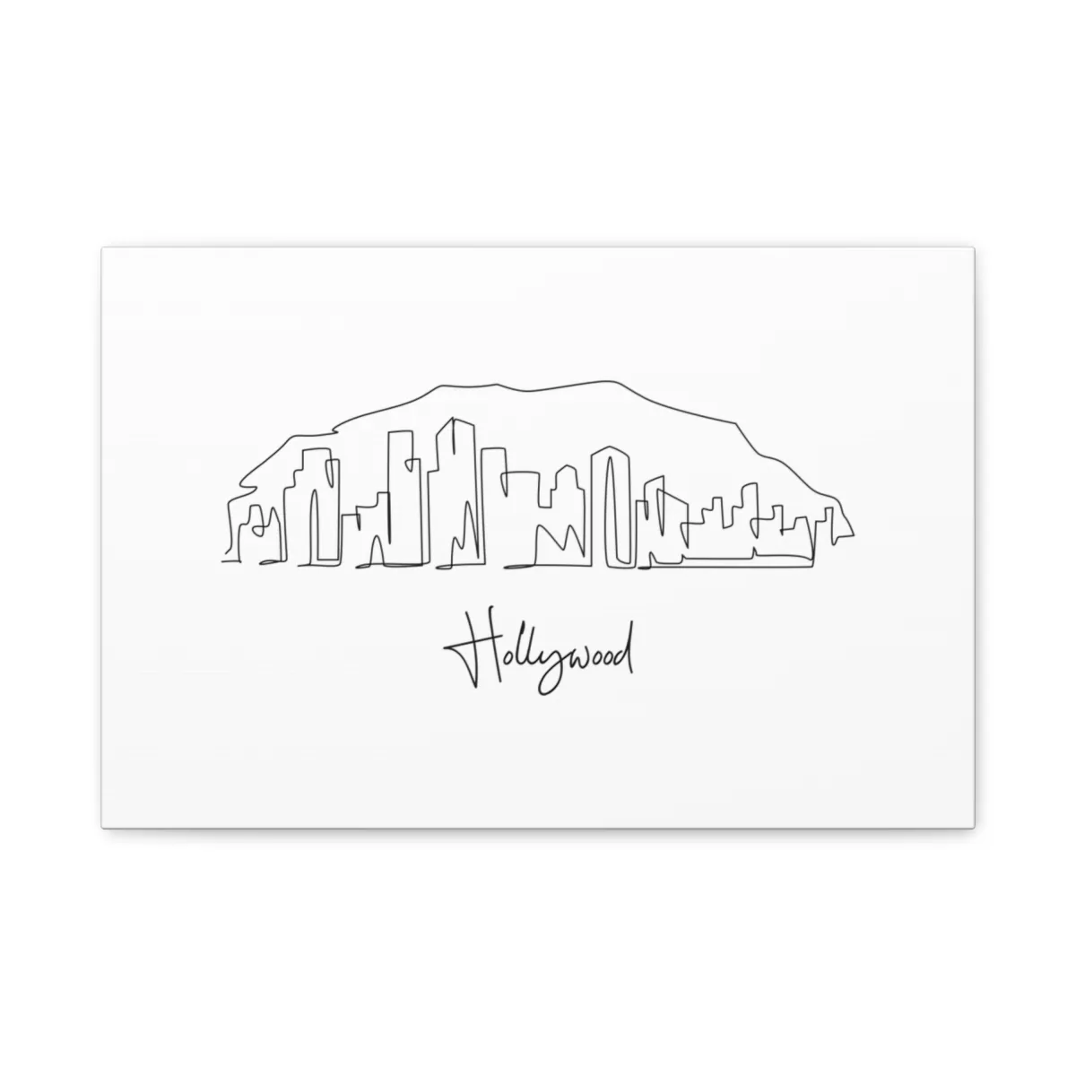 Hollywood Skyline Canvas Print