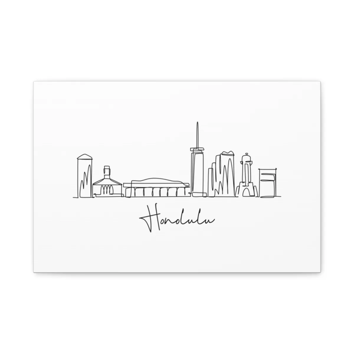 Honolulu Skyline Canvas Print
