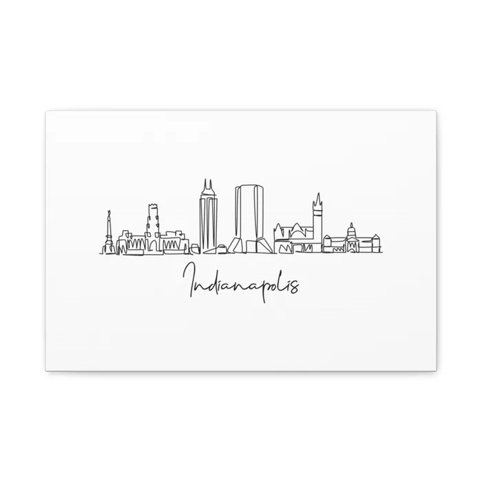 Indianapolis Skyline Canvas Print