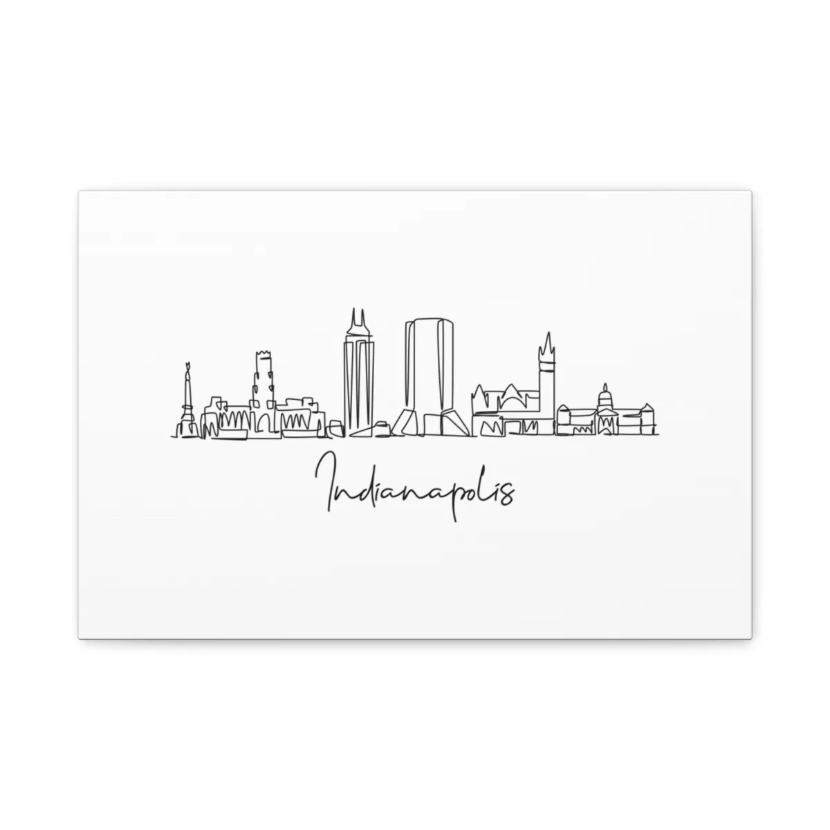 Indianapolis Skyline Canvas Print