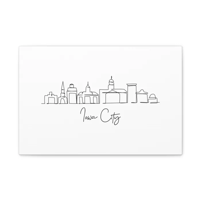 Iowa City Skyline Canvas Print