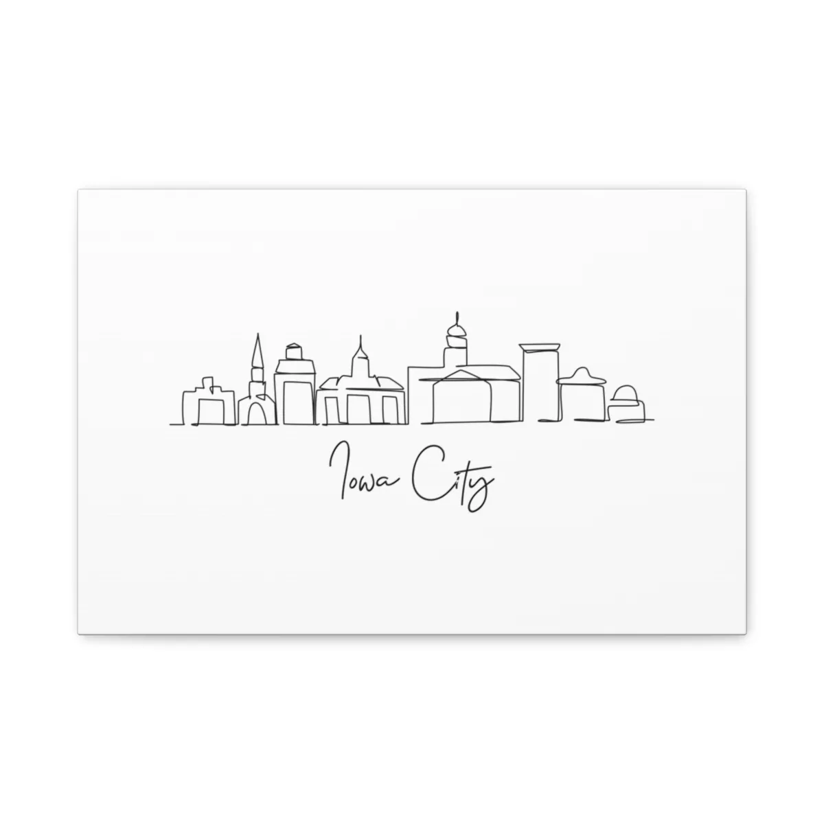 Iowa City Skyline Canvas Print
