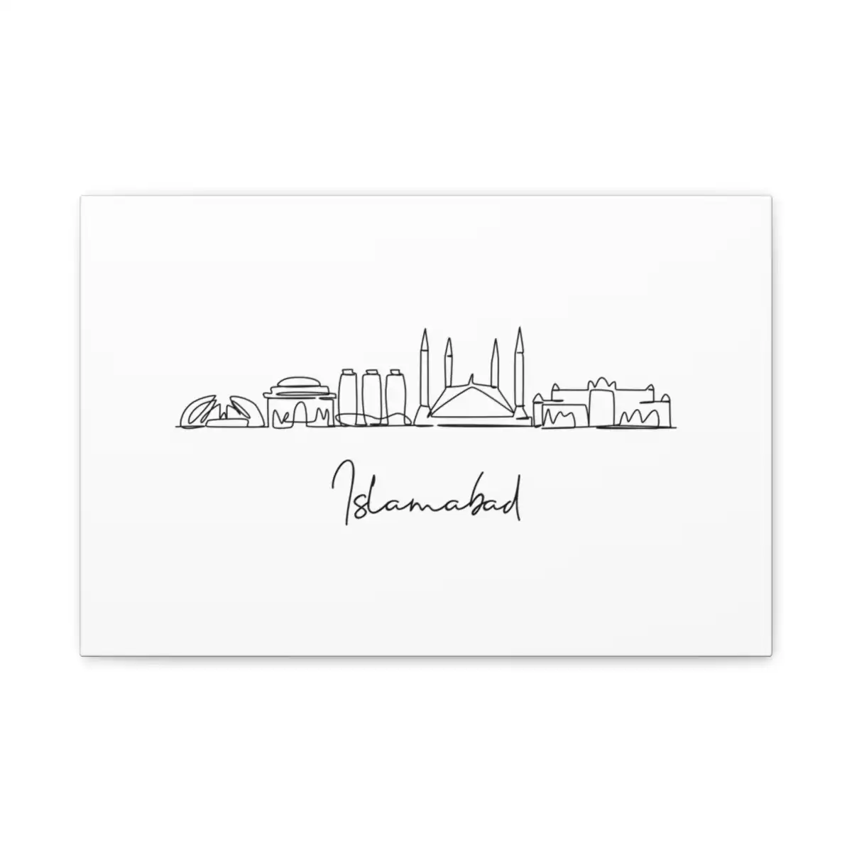 Islamabad Skyline Canvas Print