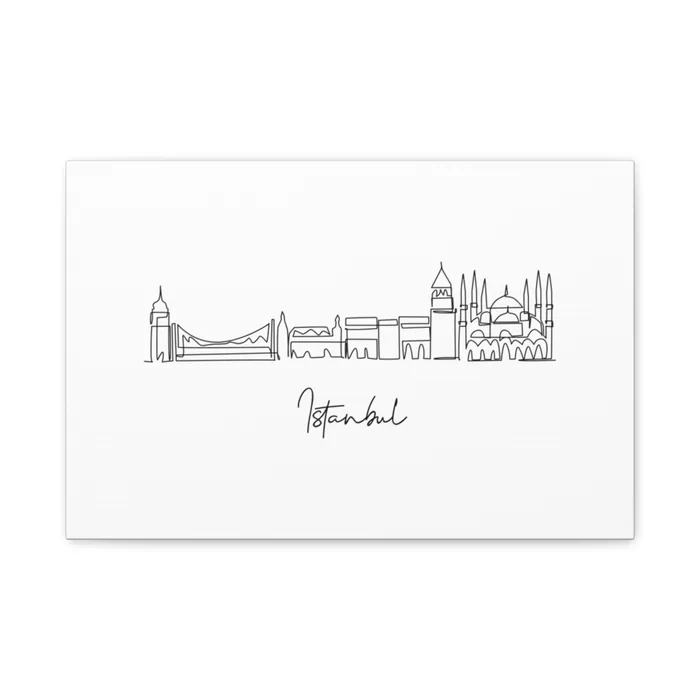 Istanbul Skyline Canvas Print