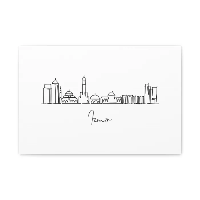Izmir Skyline Canvas Print