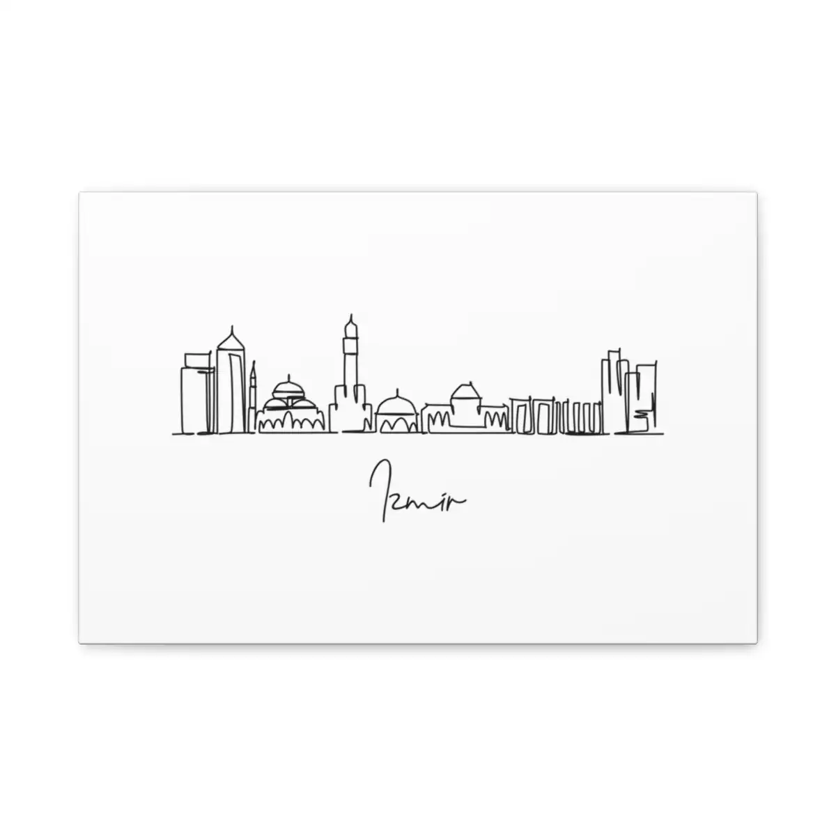 Izmir Skyline Canvas Print
