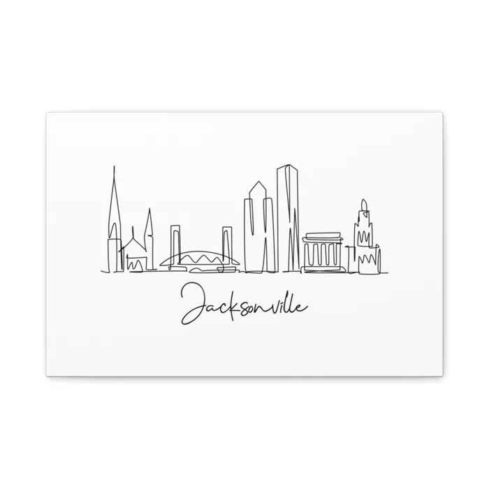 Jacksonville Skyline Canvas Print