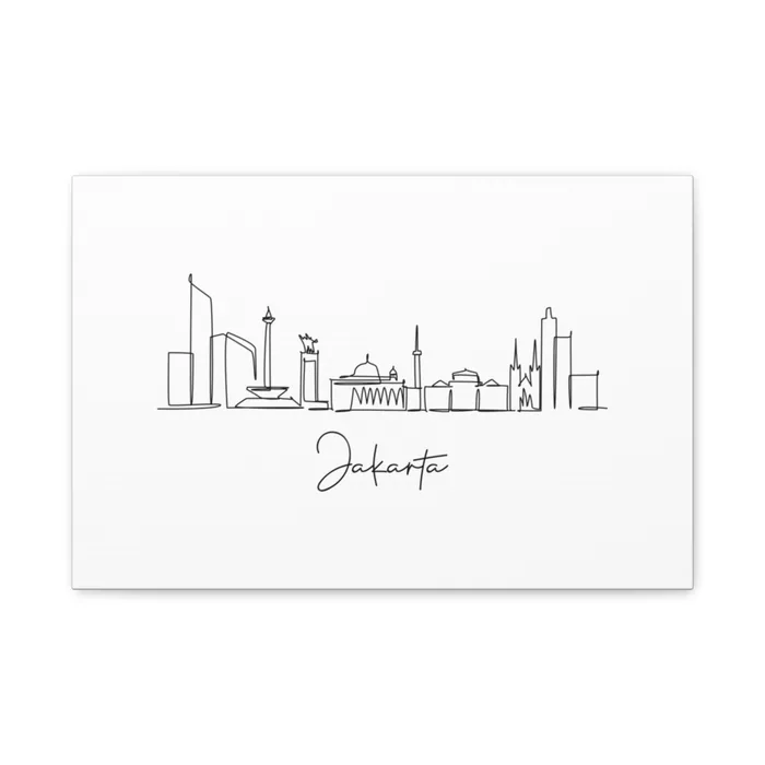 Jakarta Skyline Canvas Print
